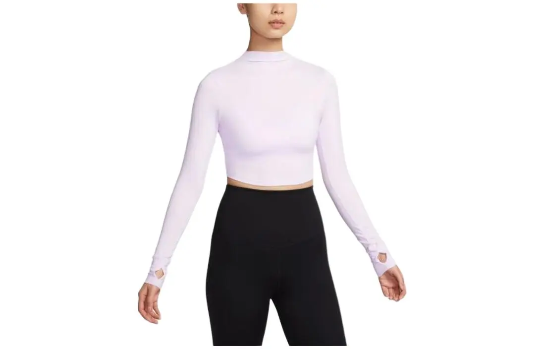 Nike T-Shirts Women's Purple Crew Neck Moderate Other