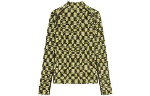 KENZO T Shirts Women's Yellow Half Turtleneck