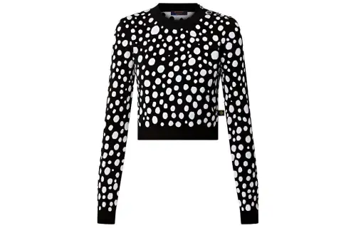 LOUIS VUITTON X Yayoi Kusama Infinity Dots Cropped Pullover Black/White