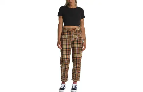 Vans ТОП VANS BIRCH RIBBED Crop Tops Women's Black Crew Neck Moderate
