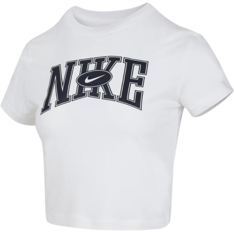 Женская футболка Nike Slim Crop (белая)