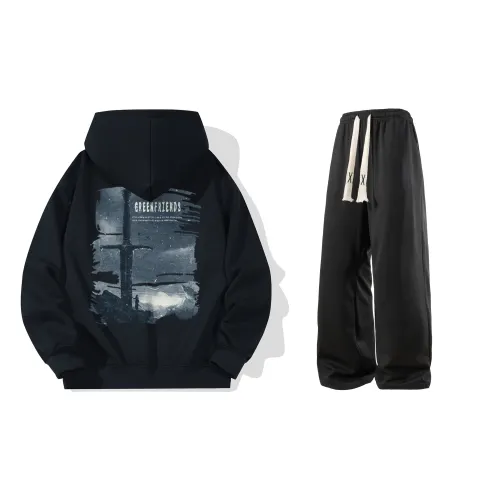 GF Sweatshirt Sets Unisex Hooded Moderate