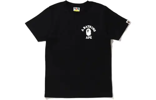 A BATHING APE Head Series T Shirts Women's Crew Neck Moderate Straight Fit