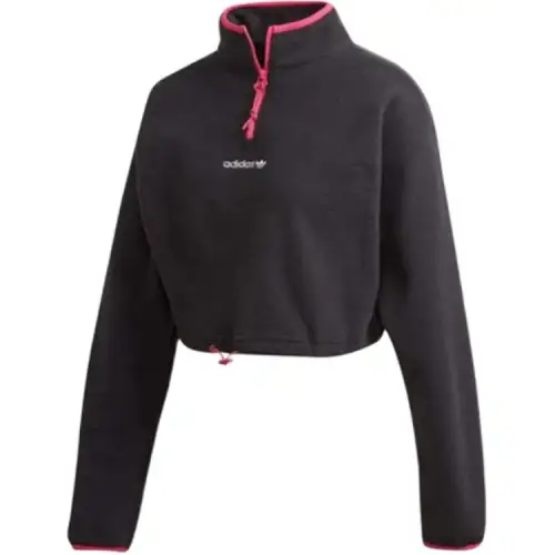 Adidas Originals x BLANC Crop Top Women's Black Red