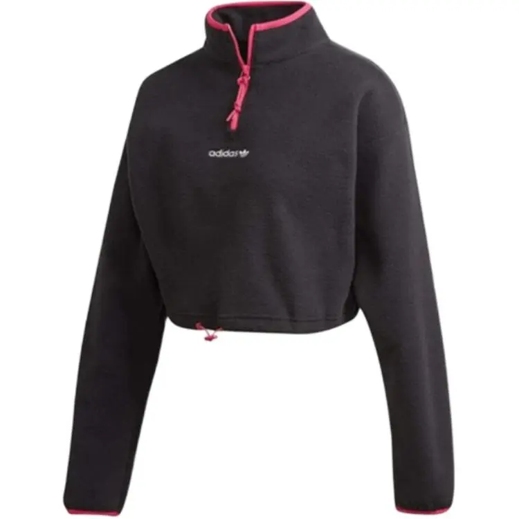 Adidas Originals x BLANC Crop Top Women's Black Red