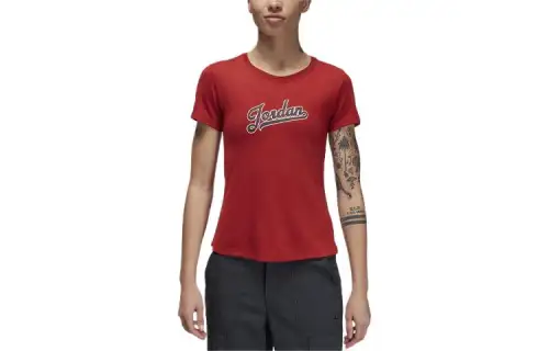 Jordan Regular T Shirt Women's Sand Dune Red