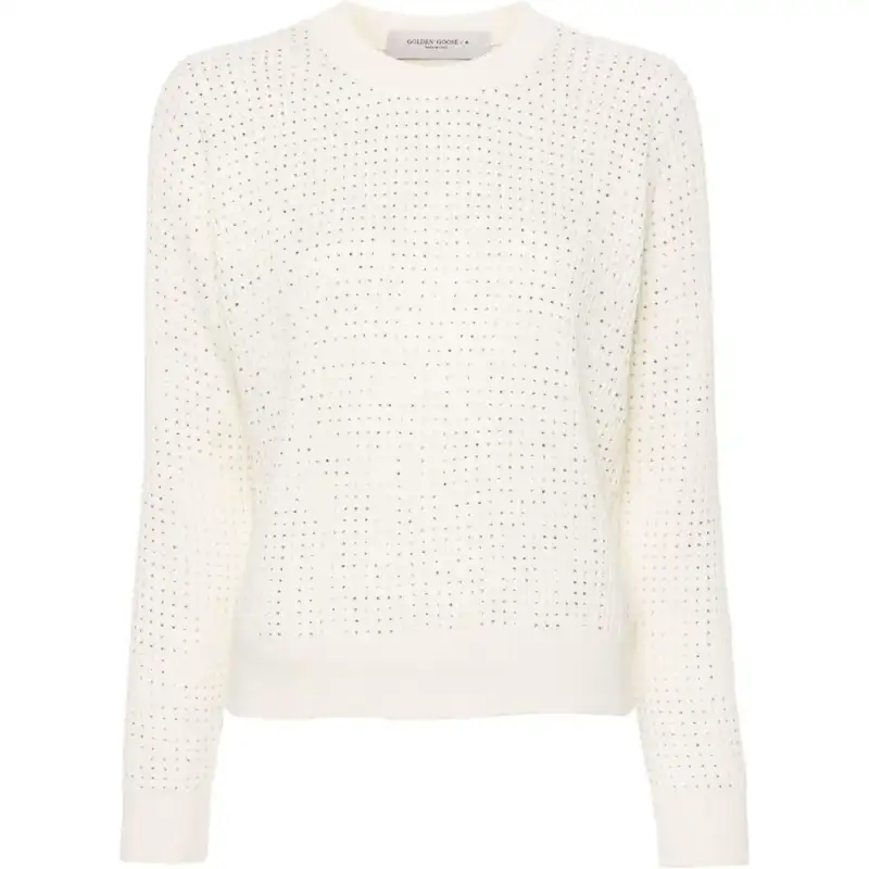 Golden Goose crystal embellished virgin wool jumper
