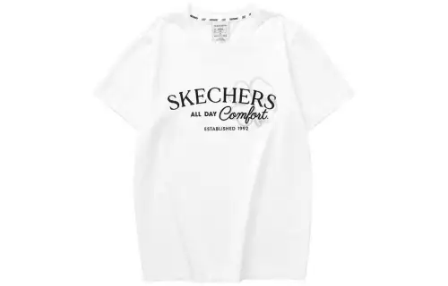 Skechers Colorful Set in Sleeve T Shirt Women's Marshmallow White