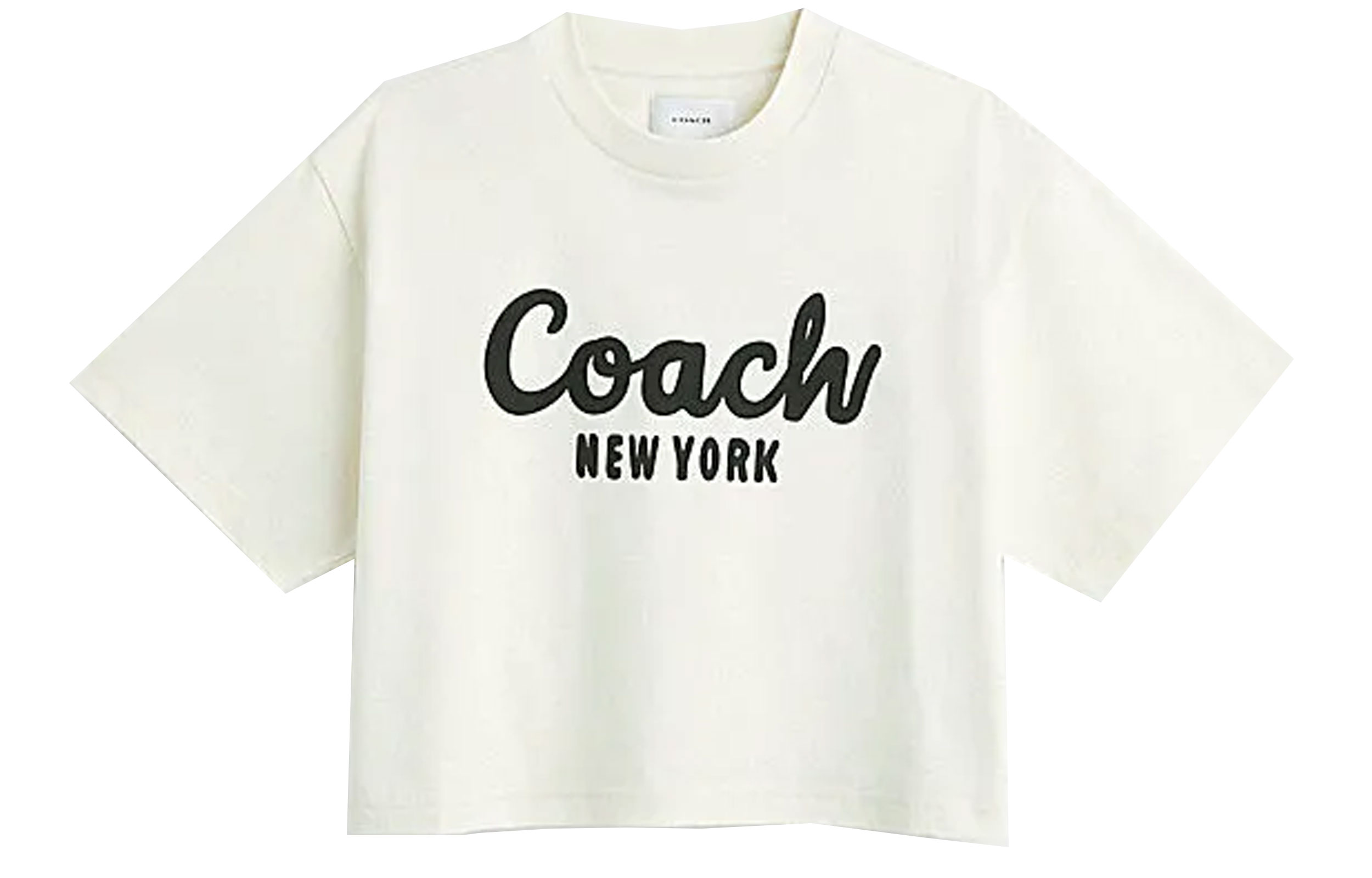 Женская футболка COACH COACH SS24T (кремовая)