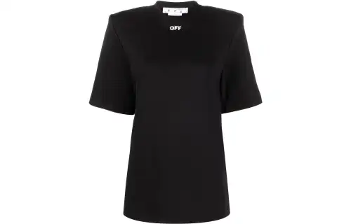OFF WHITE FW22 T Shirts Women's Black Crew Neck Moderate