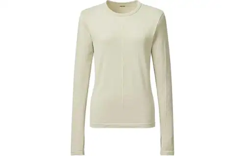 UNIQLO U Collection SS24 Drop Shoulder Sleeve T Shirt Women's Light Beige