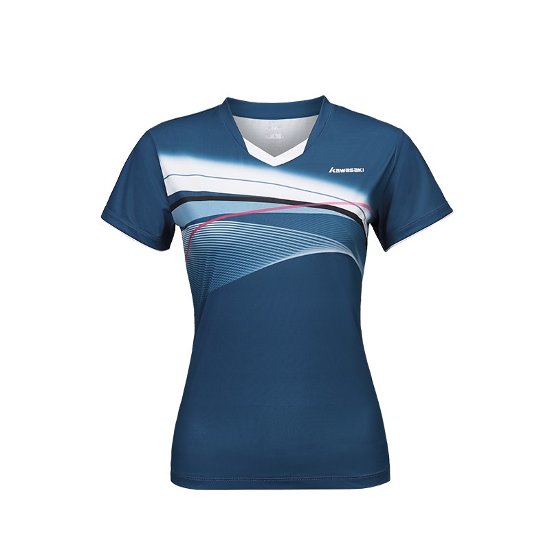 Kawasaki Badminton Jersey Women’s Light Blue/Dark Blue