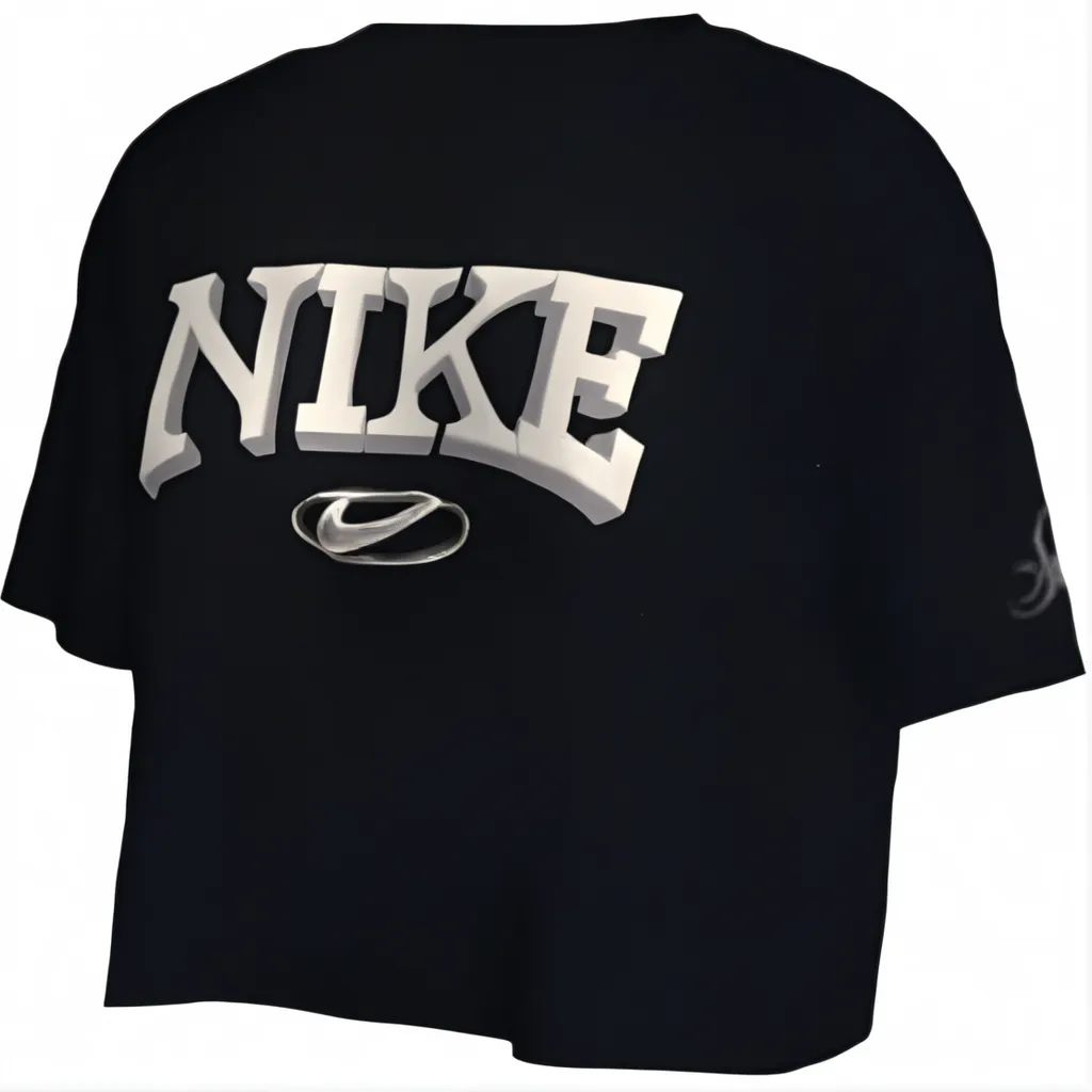 Nike T-Shirts Women's Black Crew Neck Moderate