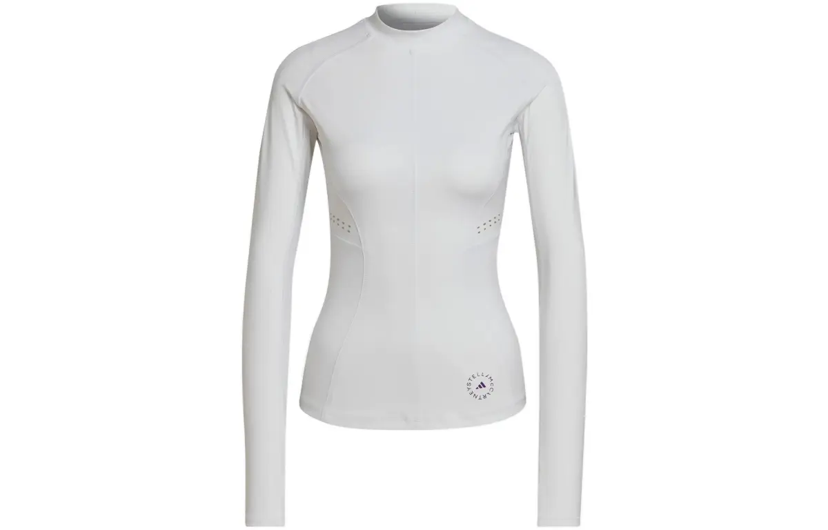 Adidas T-Shirts Women's White Stand Collar