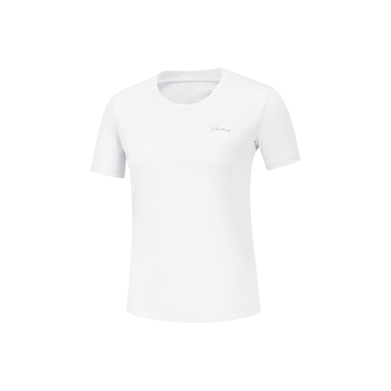 Skechers GODRI SS25 Quick Dry T Shirts Women’s Bright White/0019