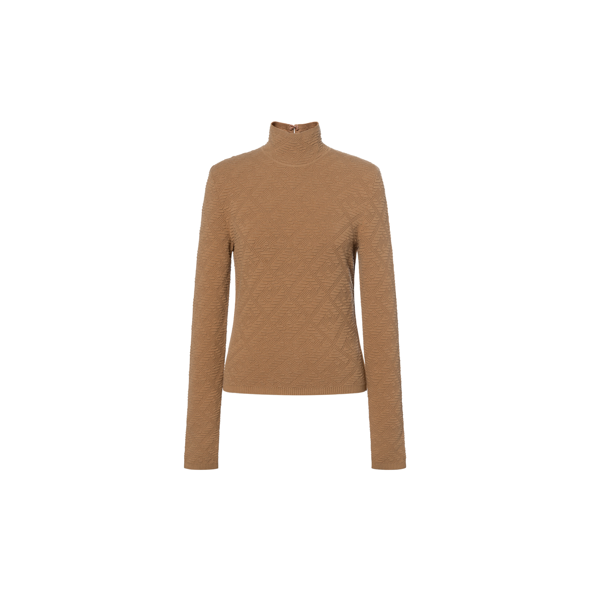 Женский свитер Fendi Monogram (бежевый)