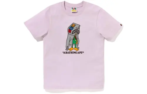 A BATHING APE T Shirts Women's Crew Neck Moderate Straight Fit