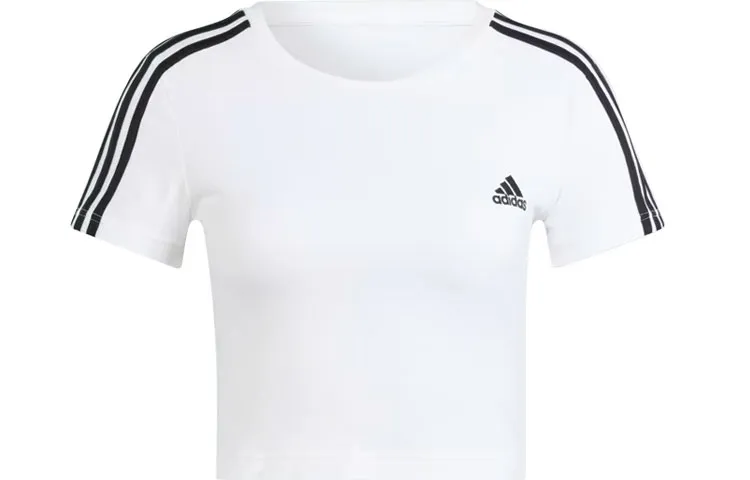 Adidas Set in Sleeve T Shirt Women's White