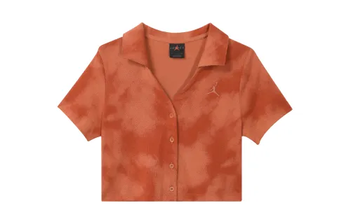 Jordan T Shirt Women's Gray Peach Red