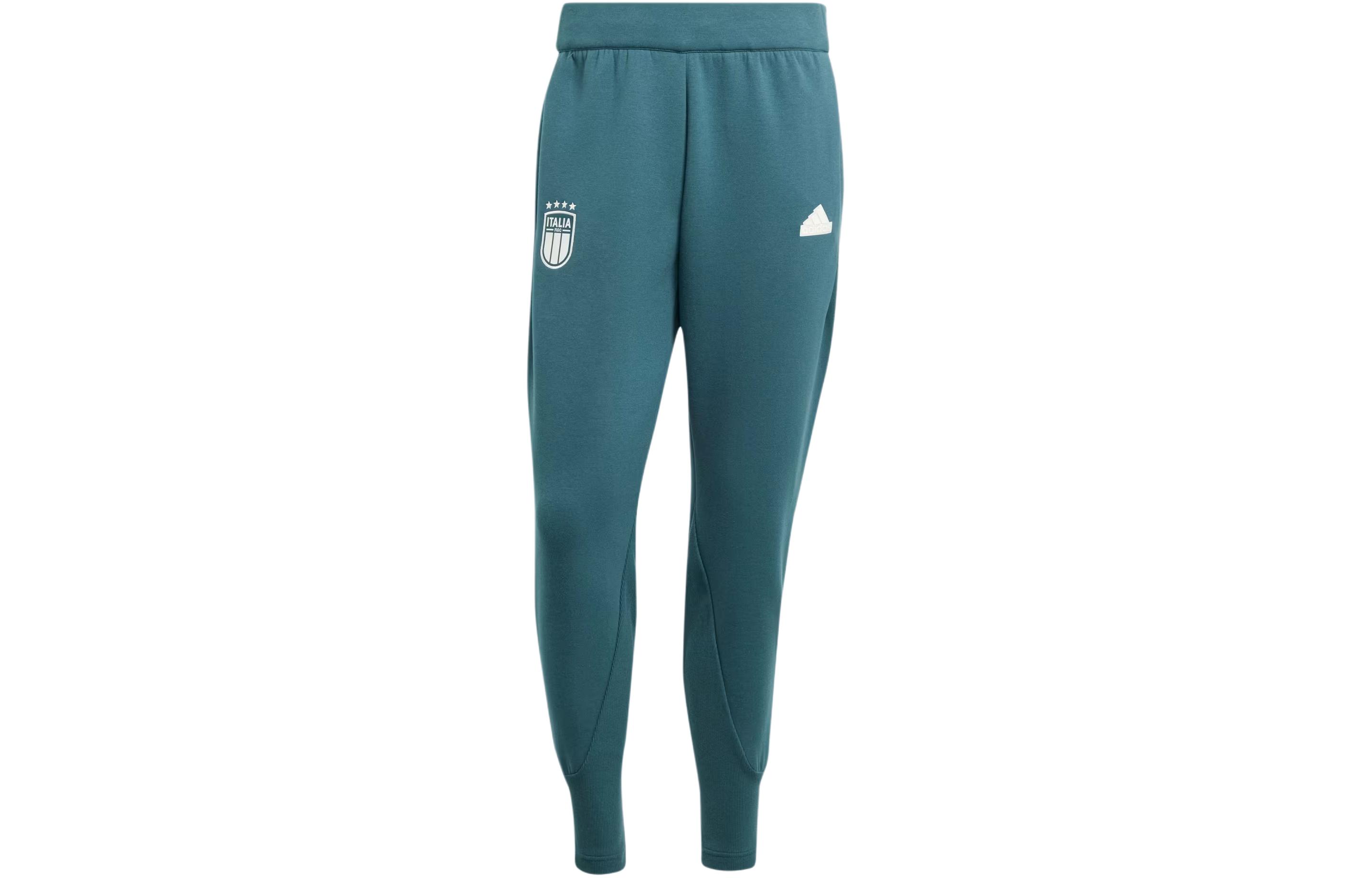 Adidas ITALY TRAVEL TRACKSUIT BOTTOMS Soccer Bottom Men's Dark Green