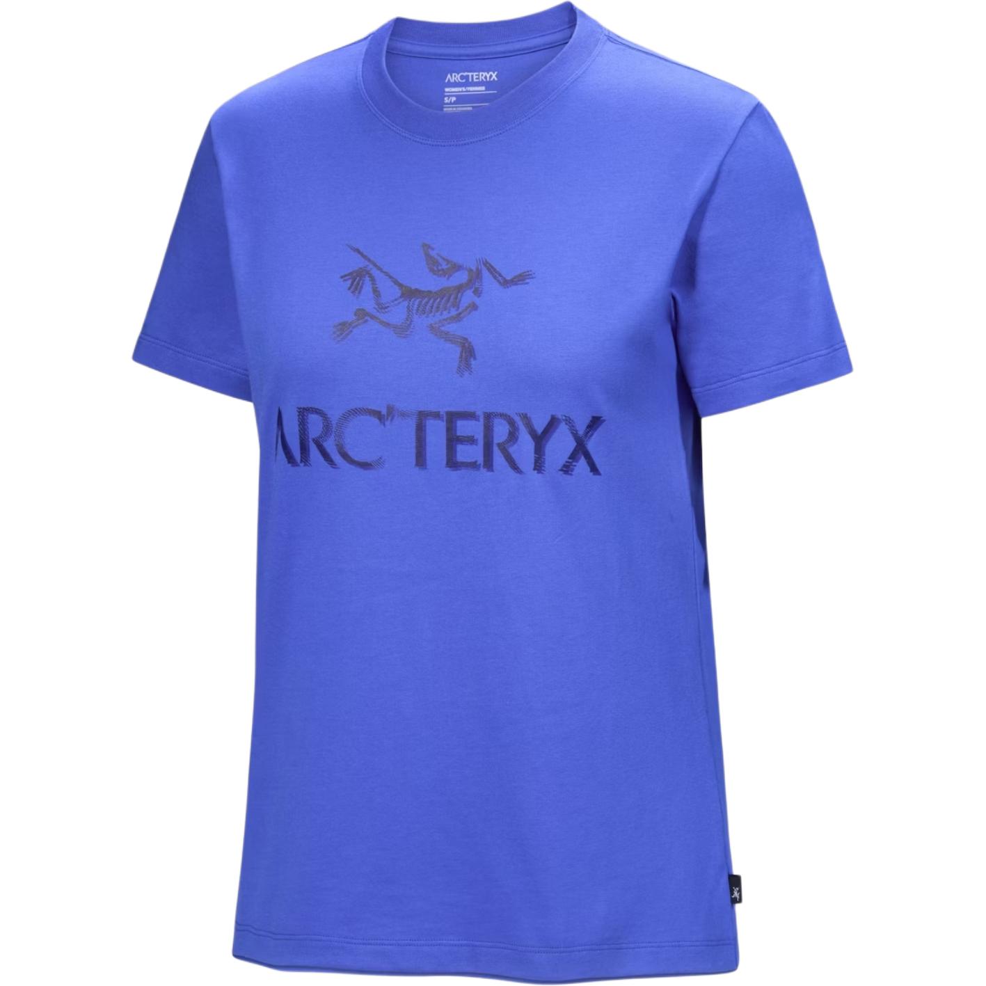 Женская футболка Arcteryx Arcteryx ARC'WORD COTTON Logo T (черно-песочная)