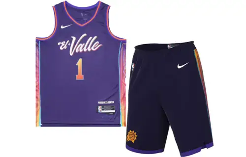 Nike Vest solar-powered with letters sleevless, basketball shorts, purple blue set for men and women, loose straight fit
