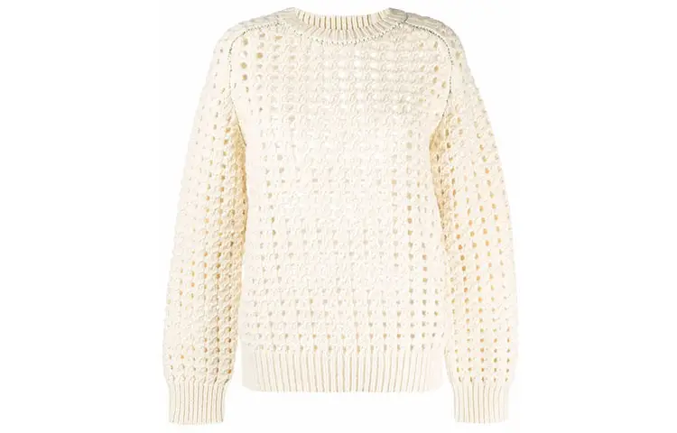 Bottega Veneta Open Knitted Crewneck Jumper