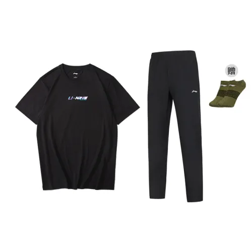 Li Ning Casual Sportswear Men's Crew Neck Moderate
