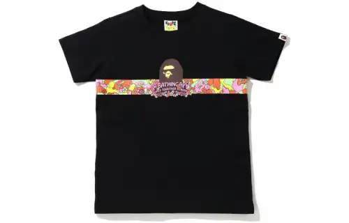 A BATHING APE T Shirts Women's Crew Neck Moderate Straight Fit