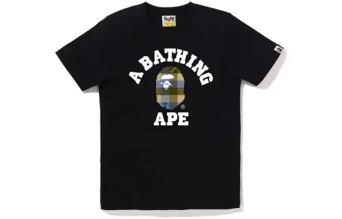 A BATHING APE 1st Camo College Tee White/Red