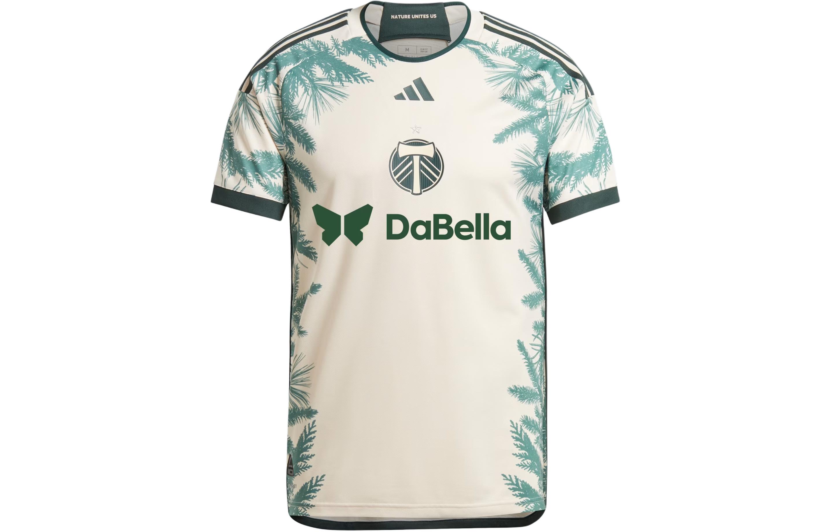 Adidas Portland Timbers Soccer Jerseys Men's Ivory White Moderate Straight Fit