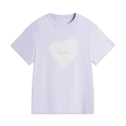 Li Ning Sports Life Collection T Shirt Women's Sea Salt Purple