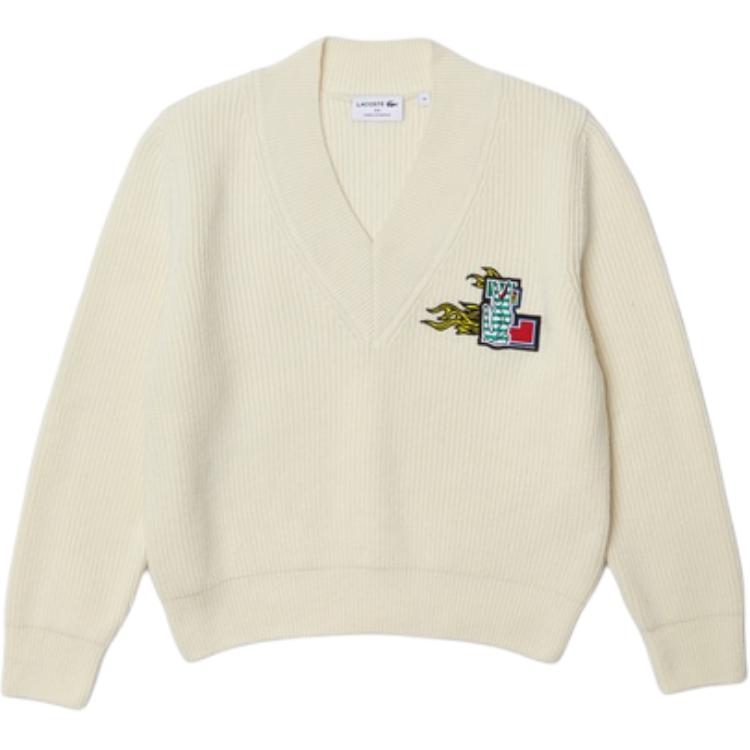 Женский свитер LACOSTE (белый)