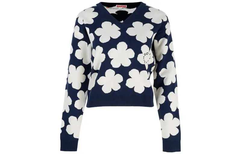 Kenzo floral-intarsia jumper