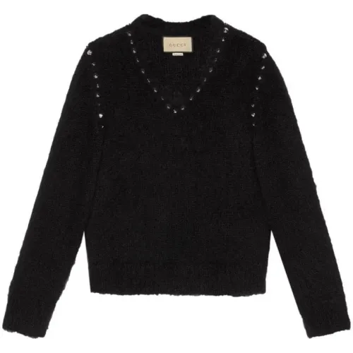 【Previous Season】studded V-neck jumper