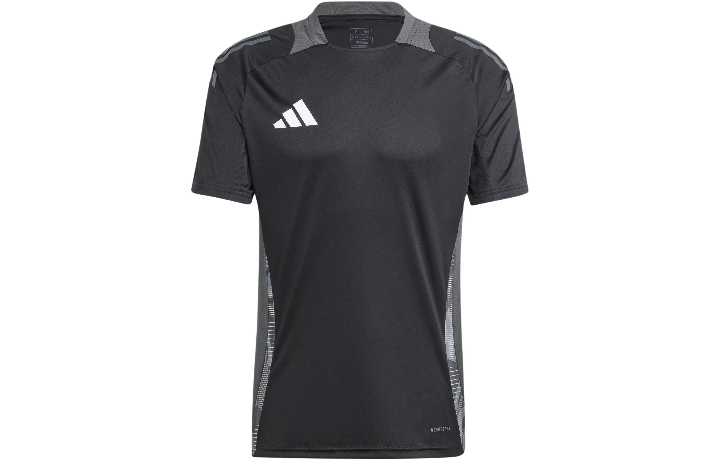 Adidas Tiro 24 Competition Training Jersey Colorblock Logo Logo Competition Training Short Sleeve Football Jersey Men's Black