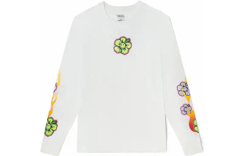 Vans MULHOLLAND T Shirts Women's White Crew Neck Moderate Straight Fit