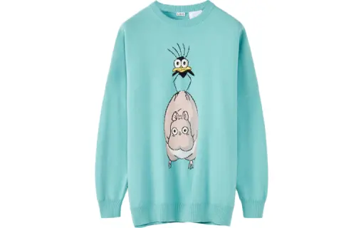 LOEWE Spirited Away SS22 Sweater Women's Turquoise
