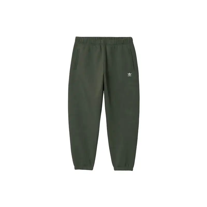 Adidas Originals Trefoil Essentials Sports Pants Unisex Gray Green