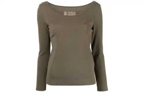 A BATHING APE Bape T Shirts Women's Brown Crew Neck Moderate
