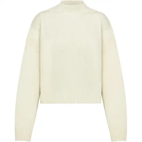 DIOR Sweaters Women's Ecru Turtleneck Moderate Other