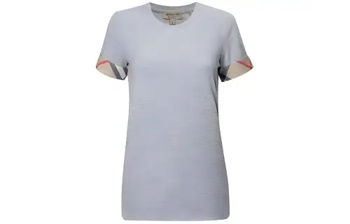 Burberry T Shirts Women's Gray Crew Neck Moderate Other
