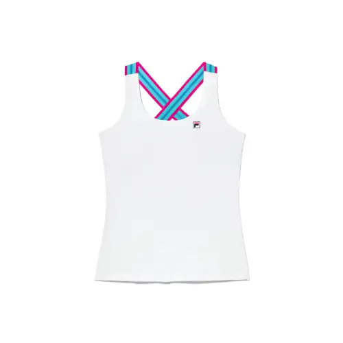 FILA Tank Tops Women's White Crew Neck Thin Other