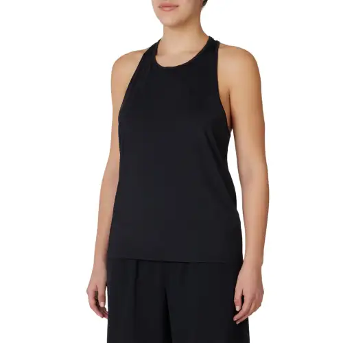 FILA Tank Tops Women's Black Crew Neck Moderate Racerback