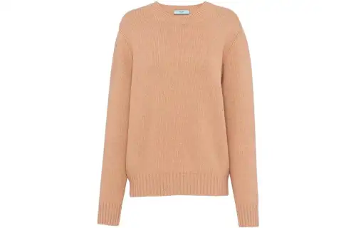 Prada triangle-logo wool jumper
