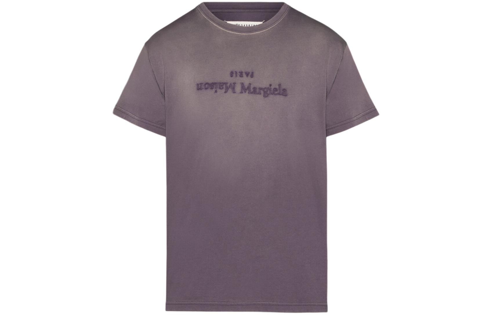 Женская футболка Maison Margiela (пурпурная)