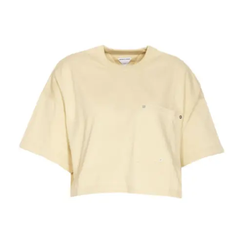 Bottega Veneta Pocket Detailed Cropped T Shirt