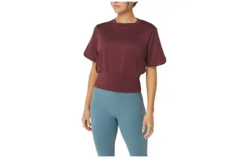 ASICS T Shirt Women's Red Brown