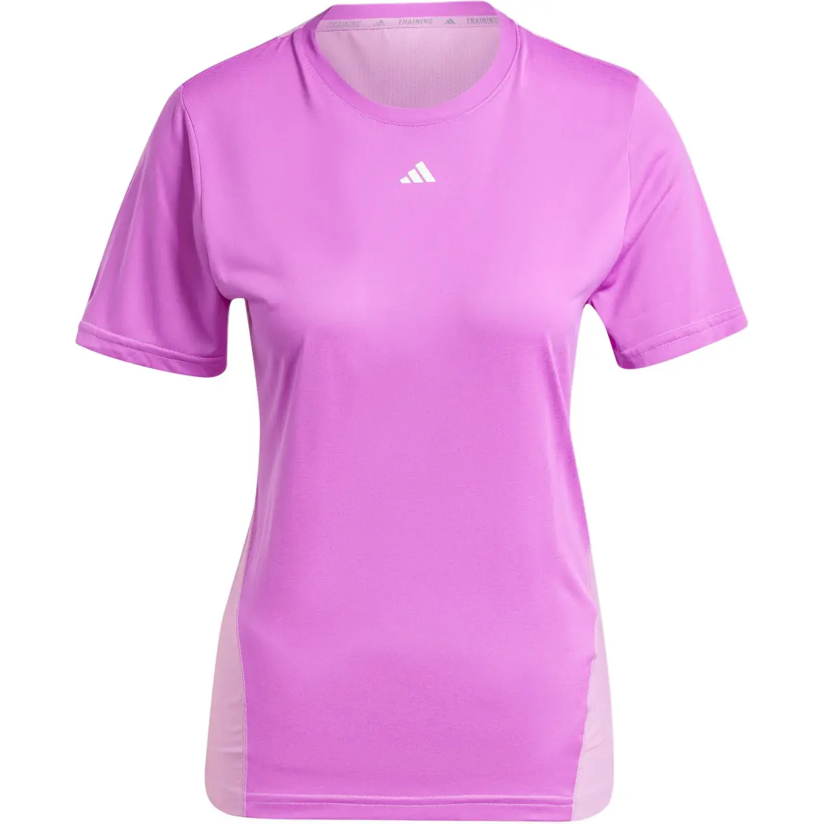 Adidas T-Shirts Women's Purple Crew Neck Moderate Straight Fit