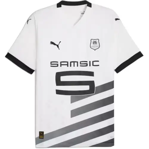 PUMA Stade Rennais F.C. 23/24 Away Jersey Men Soccer Jersey Men's White